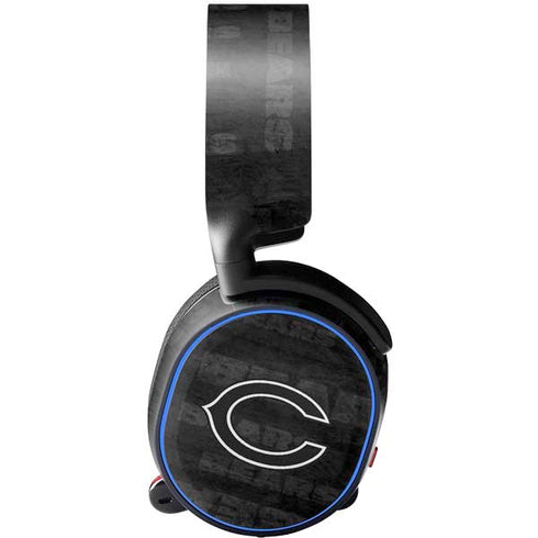 NFL Chicago Bears Black & White SteelSeries Arctis 3 Skin