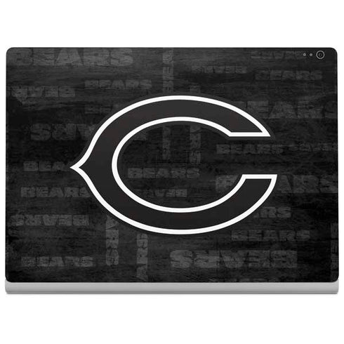 NFL Chicago Bears Black & White Surface Book 2 13.5in Skin