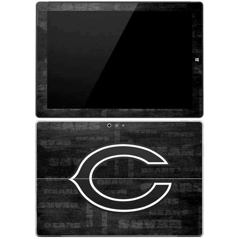 NFL Chicago Bears Black & White Surface Pro 3 Skin