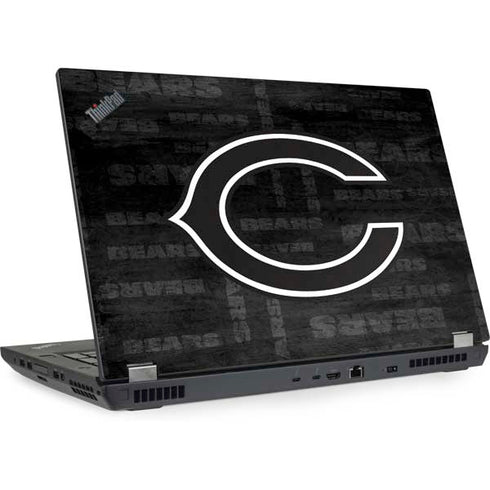 NFL Chicago Bears Black & White Lenovo ThinkPad Skin