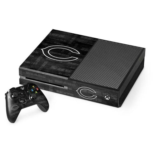 NFL Chicago Bears Black & White Xbox One Console and Controller Bundle Skin