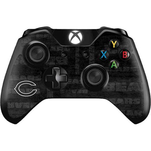 NFL Chicago Bears Black & White Xbox One Controller Skin