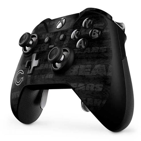 NFL Chicago Bears Black & White Xbox One Elite Controller Skin