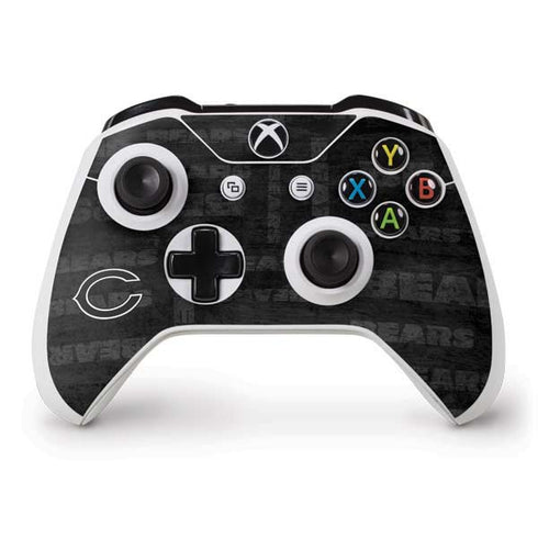 NFL Chicago Bears Black & White Xbox One S Controller Skin