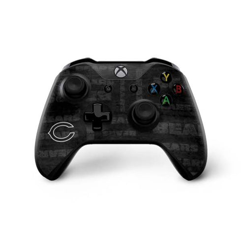 NFL Chicago Bears Black & White Xbox One X Controller Skin