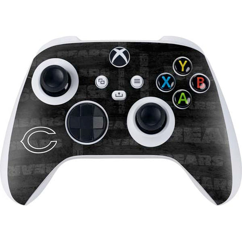 NFL Chicago Bears Black & White Xbox Series S Controller Skin