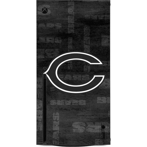NFL Chicago Bears Black & White Xbox Series X Console Skin