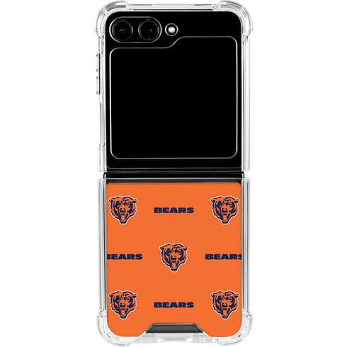 NFL Chicago Bears Blitz Series Galaxy Z Flip5 5G Clear Case