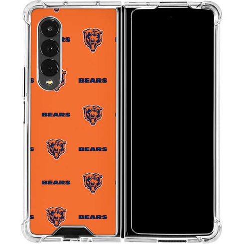 NFL Chicago Bears Blitz Series Galaxy Z Fold4 5G Clear Case