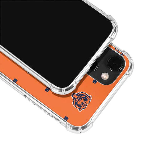 NFL Chicago Bears Blitz Series iPhone 14 Plus Clear Case