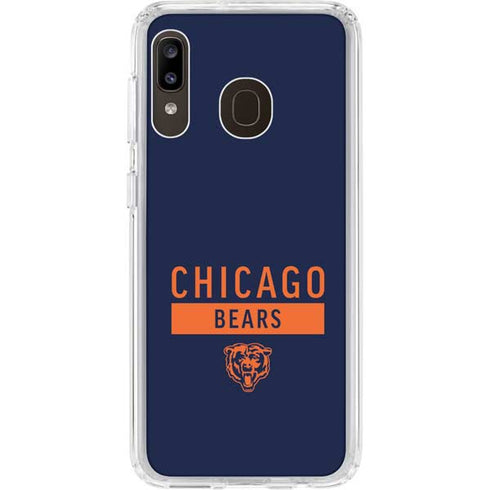 NFL Chicago Bears Blue Performance Series Galaxy A20 Clear Case
