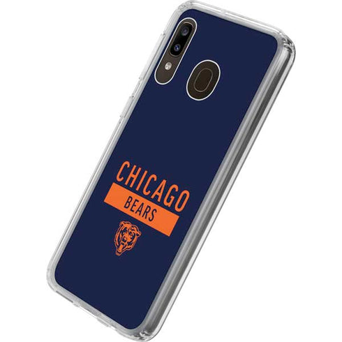 NFL Chicago Bears Blue Performance Series Galaxy A20 Clear Case