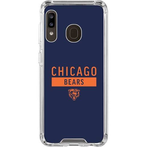NFL Chicago Bears Blue Performance Series Galaxy A30 Clear Case
