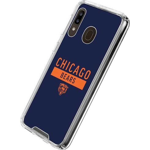 NFL Chicago Bears Blue Performance Series Galaxy A30 Clear Case