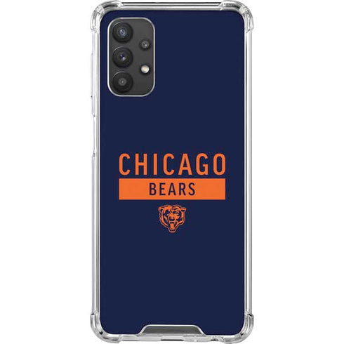 NFL Chicago Bears Blue Performance Series Galaxy A32 5G Clear Case
