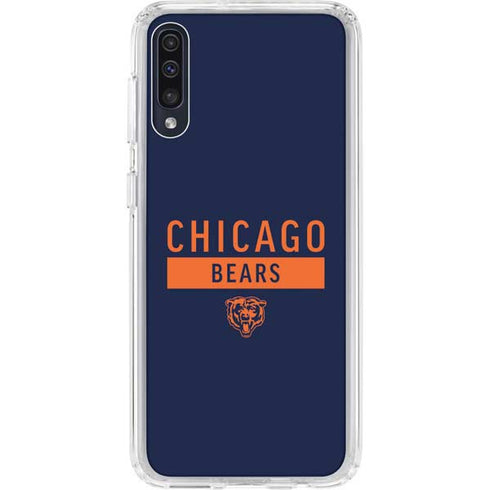 NFL Chicago Bears Blue Performance Series Galaxy A50 Clear Case
