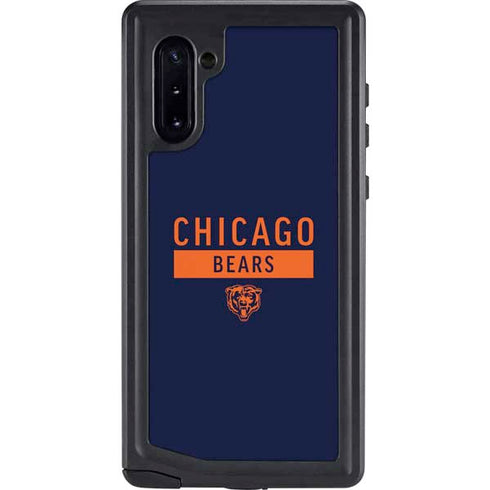 NFL Chicago Bears Blue Performance Series Galaxy Note 10 Waterproof Case