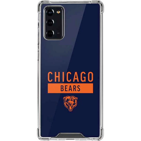 NFL Chicago Bears Blue Performance Series Galaxy Note20 5G Clear Case