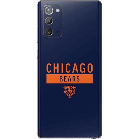 NFL Chicago Bears Blue Performance Series Galaxy Note20 5G Skin