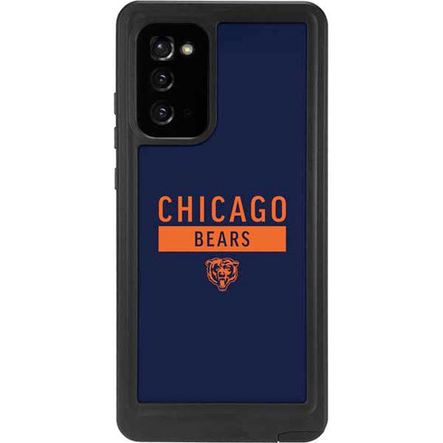NFL Chicago Bears Blue Performance Series Galaxy Note20 5G Waterproof Case