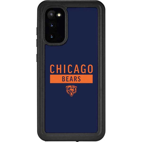 NFL Chicago Bears Blue Performance Series Galaxy S20 Waterproof Case
