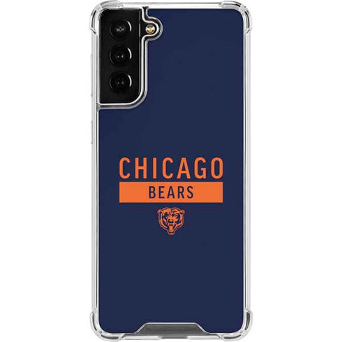 NFL Chicago Bears Blue Performance Series Galaxy S21 FE Clear Case
