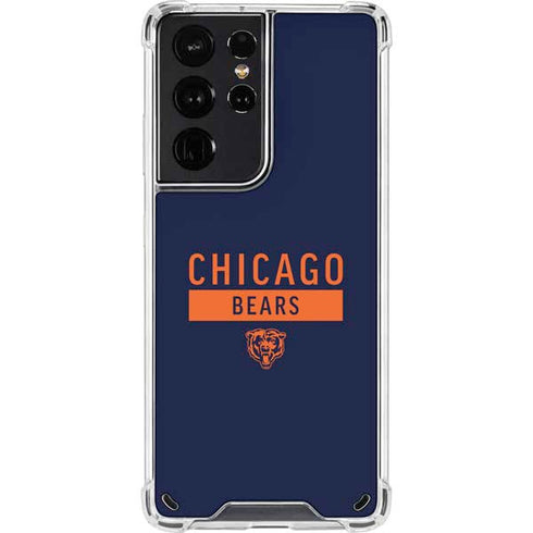 NFL Chicago Bears Blue Performance Series Galaxy S21 Ultra 5G Clear Case
