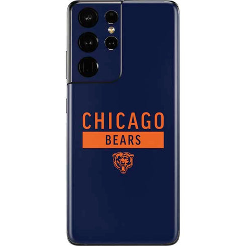 NFL Chicago Bears Blue Performance Series Galaxy S21 Ultra 5G Skin