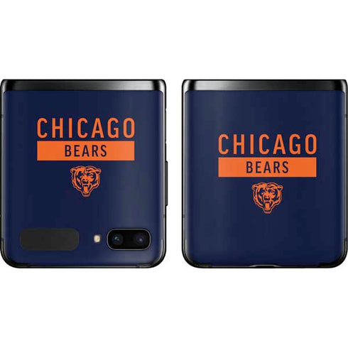 NFL Chicago Bears Blue Performance Series Galaxy Z Flip Skin