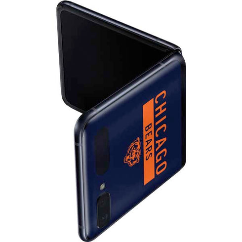 NFL Chicago Bears Blue Performance Series Galaxy Z Flip Skin