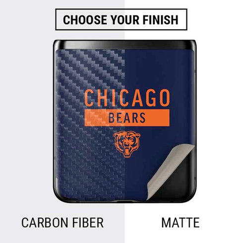 NFL Chicago Bears Blue Performance Series Galaxy Z Flip Skin