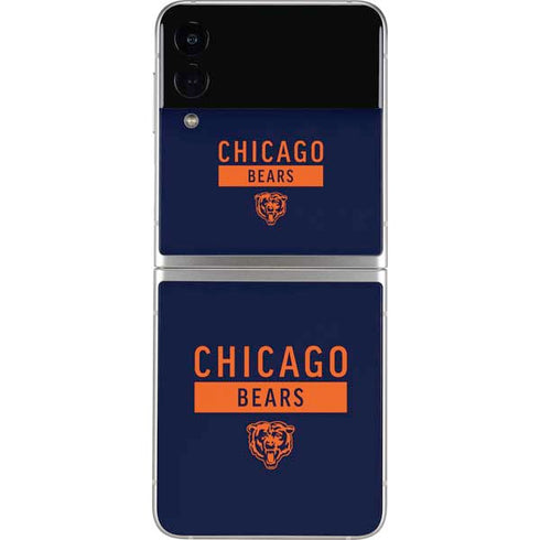 NFL Chicago Bears Blue Performance Series Galaxy Z Flip3 5G Skin