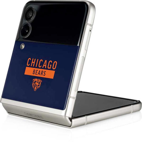 NFL Chicago Bears Blue Performance Series Galaxy Z Flip3 5G Skin
