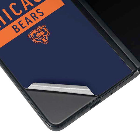 NFL Chicago Bears Blue Performance Series Galaxy Z Fold4 5G Skin