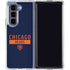 NFL Chicago Bears Blue Performance Series Galaxy Z Fold5 5G Clear Case
