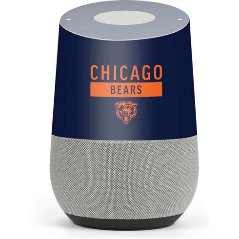 NFL Chicago Bears Blue Performance Series Google Home Skin