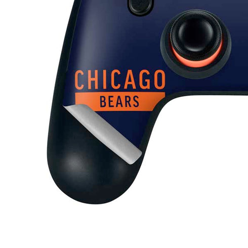 NFL Chicago Bears Blue Performance Series Google Stadia Controller Skin