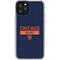 NFL Chicago Bears Blue Performance Series iPhone 11 Pro Clear Case