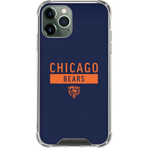 NFL Chicago Bears Blue Performance Series iPhone 11 Pro Max Clear Case