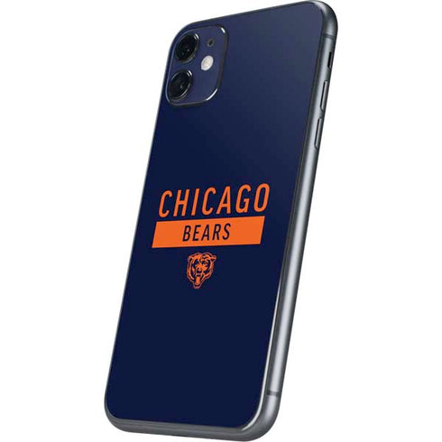 NFL Chicago Bears Blue Performance Series iPhone 11 Skin