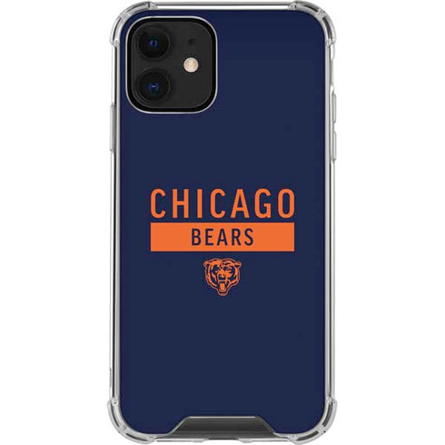 NFL Chicago Bears Blue Performance Series iPhone 12 Clear Case