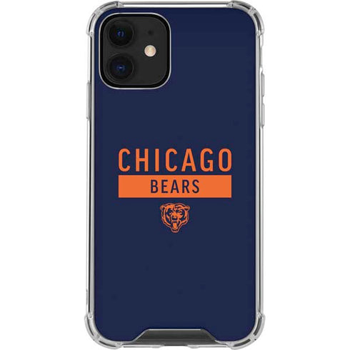NFL Chicago Bears Blue Performance Series iPhone 12 Mini Clear Case