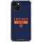 NFL Chicago Bears Blue Performance Series iPhone 13 Mini Clear Case