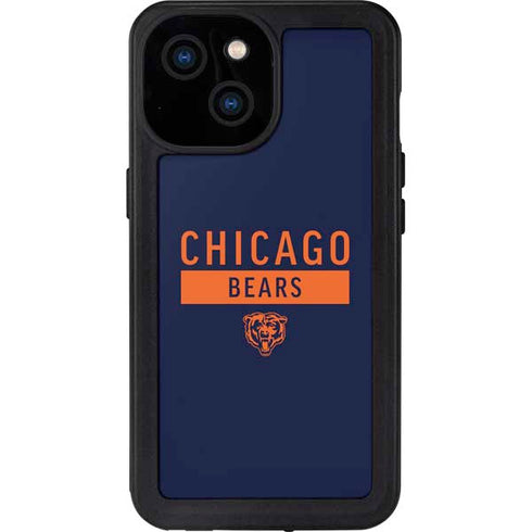 NFL Chicago Bears Blue Performance Series iPhone 13 Mini Waterproof Case