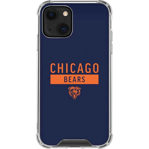 NFL Chicago Bears Blue Performance Series iPhone 14 Plus Clear Case
