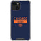 NFL Chicago Bears Blue Performance Series iPhone 15 Plus Clear Case
