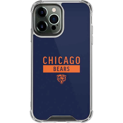 NFL Chicago Bears Blue Performance Series iPhone 15 Pro Max Clear Case