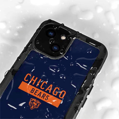 NFL Chicago Bears Blue Performance Series iPhone 15 Plus Waterproof Case