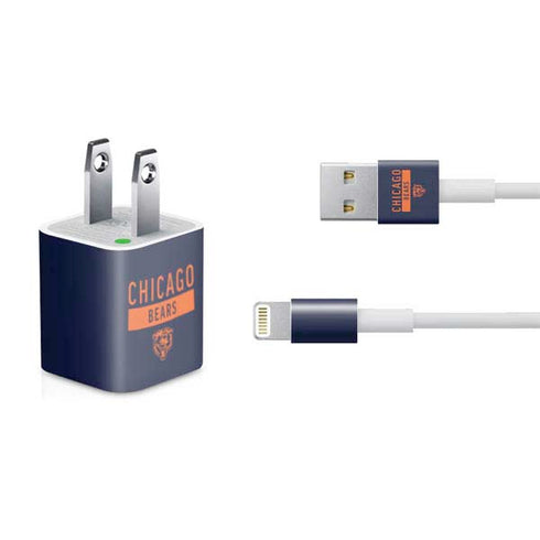 NFL Chicago Bears Blue Performance Series iPhone Charger (5W USB) Skin