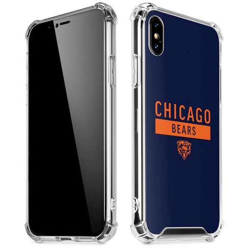 NFL Chicago Bears Blue Performance Series iPhone XS Max Clear Case